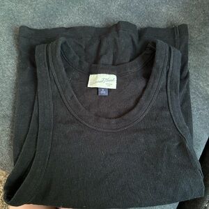 Universal Thread Black Ribbed Scoop Tank